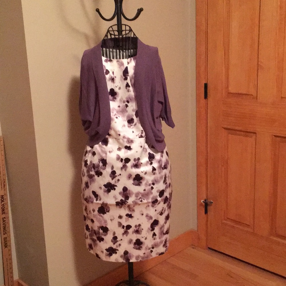 Purple floral dress